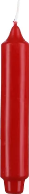 Produktbild von Stabkerzen mit Zapfenfuß Rot 30 x 3 cm (24 Stück)