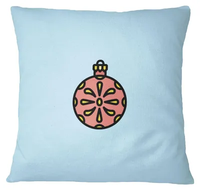 Dekokissenbezug 45x45 cm, Polyester, Lichtblau, mit Reißverschluss