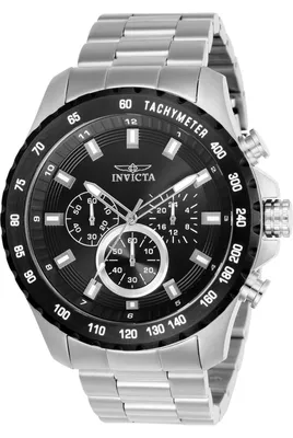 Produktbild von Invicta Speedway 24210 Herrenuhr - Quarzwerk - Edelstahl mit schwarzem Zifferblatt - 48 mm