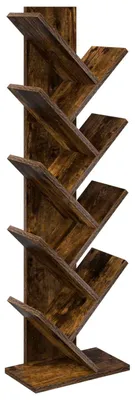 Produktbild von vidaXL Baumbücherregal 6-Stufen 30 x 18 x 100 cm Holzwerkstoff