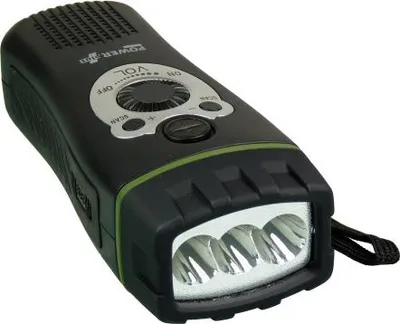 Produktbild von POWERPLUS Radio mit Kurbel Taschenlampe USB-Ladekab NiMH 3.6V swsi WOLF
