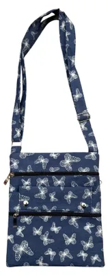Image de Sac bandoulière avec motif papillon et bandoulière réglable