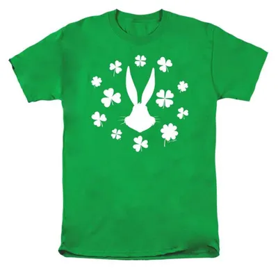 Image de T-shirt Looney Tunes, modèle unie pour hommes et femmes, pour la Saint-Patrick, référence TV37901 (taille S), couleur jaune-vert vif