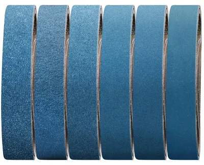 Immagine prodotto di Carta abrasiva a nastro, 50 x 686 mm, confezione da 10 pezzi, grane: 40/60/80/120/240/400