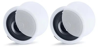 Immagine prodotto di Altoparlanti a soffitto Bluetooth, 203,2 mm, sistema di altoparlanti da incasso per soffitto e parete con amplificatore, altoparlanti a 2 vie da incasso, adatti per ambienti umidi, ideali per home theater, soggiorno o patio coperto, confezione da 1 paio