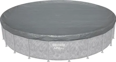 Produktbild von Bestway® Winterfeste Premium-Abdeckplane Ø 671 cm, grau, rund