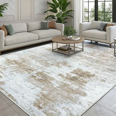 Imagen del producto de Alfombra abstracta, antideslizante, de 160x220 cm, lavable a máquina, ideal para el salón