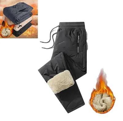 Produktbild von Uni Fleecegefütterte Wasserdichte Hose für den Winter