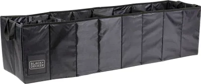 Obrázek produktu pro BLACK+DECKER Úložný box do kufru auta - 110 x 30 x 30 cm - 5 přihrádek - skládací - s držadly - černý