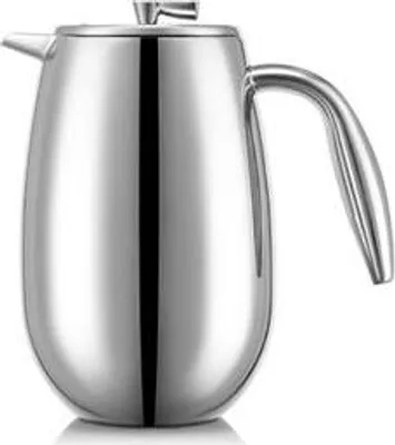 Produktbild von French Press Kaffeebereiter Bodum Columbia, Doppelwandig, 3 Tassen, 0.35 L, Edelstahl Glänzend