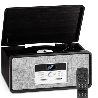 Obrázok produktu pre Auna - gramofón s reproduktorom, CD, MP3, USB, DAB+/FM, Bluetooth