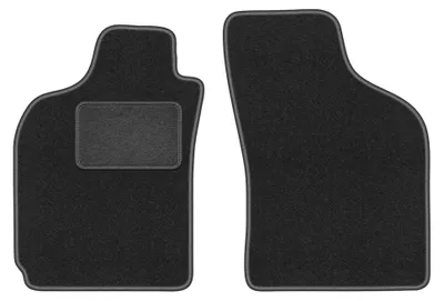 Image de Tapis avant en moquette pour Fiat Palio 1996-2004 (berline) – 2 pièces, gris graphite, sur mesure – Wielganizator LUX