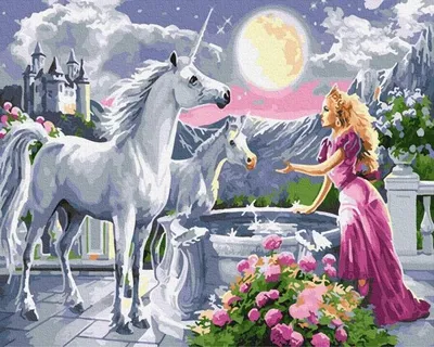 Immagine prodotto di Pittura in numeri - Unicorno 40x50cm
