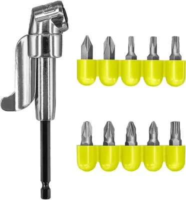 Produktbild von Ryobi RAKRAD11 Winkelschraubadapter 10 Bits 1/4" Sechskant