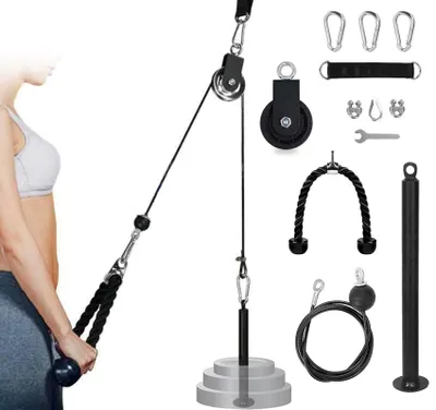 Produktbild von Fitness-Klimmzugstange für Krafttraining, Trizeps-Trainingsgerät, Kabelzug für Unterarmtraining
