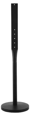 Zdjęcie produktu dla Przenośny słupek z tablicą, zestaw 2 sztuk, wysokość 1230 mm, metalowe stojaki z wytrzymałą żeliwną podstawą, konstrukcja z wieloma otworami ułatwiająca montaż, odporne na wiatr, do użytku wewnątrz i na zewnątrz budynków, na parkingach, jako znaki ostrzegawcze i informacyjne