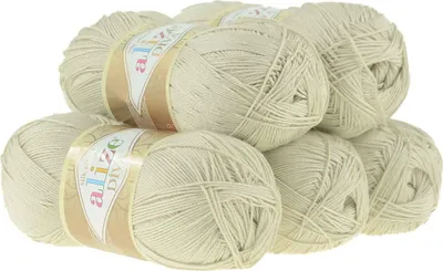 Produktbild von 5 x 100g Strickgarn ALIZE DIVA - Häkelgarn Wolle Sommer Stricken Häkeln