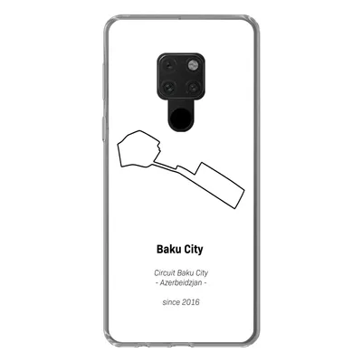 Produktbild von MuchoWow® Handyhülle Schutzhülle Hülle für Huawei P40 Lite Formel 1 - Baku - Rennstrecke Silikon Softcase Handy Hülle - Handy