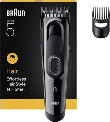 Obrázek produktu pro Stříhací stroj na vlasy Braun HC5510, bezdrátový, 50 min. výdrž, 9 nastavení délky, černý