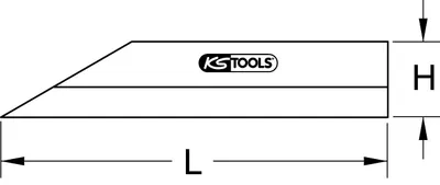 Image de KS TOOLS Règle à cheveux de précision 200 mm - 300.0635