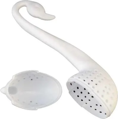Image de Jumada's - Filtre à thé - Thé - Passoire à thé - Boule à herbes - Infuseur à thé - Cygne - Blanc