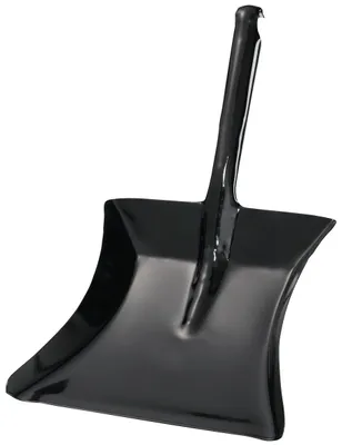 Produktbild von Kehrschaufel mit Dllgriff Metall schwarz lackiert Blatt L230xB260 mm