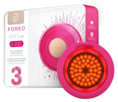 Produktbild von FOREO UFO 3 LED 4-in-1-Gesichtspflegegerät – Mit Wärme-, Kühl- & T-Sonic-Massage – Voll-LED-Spektrum