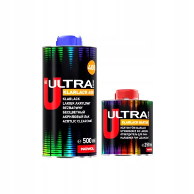 Produktbild von Novol Ultra Klarlack 400 – 2K Klarlack Hochglanz 750 ml mit Härter