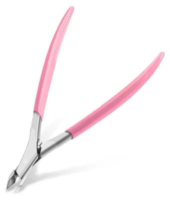 Productafbeelding van Nagelriemknipper van roestvrij staal met antisliphandgreep | Tang voor nagel- en teennagelverzorging | 6,5 mm lemmet