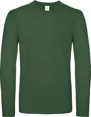 Obrázok produktu pre Pánske tričko s dlhým rukávom B&C #E150 RW6527 (3XL) (fľaškovo zelená)
