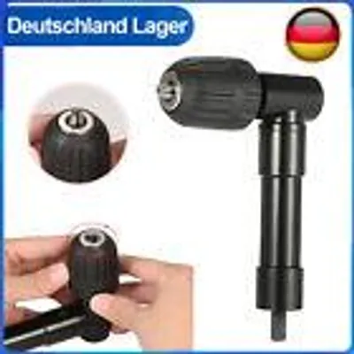 Produktbild von Winkelbohrer Vorsatz Schnellspann Bohrfutter Winkel Bohren Bohrmaschine 90 Grad