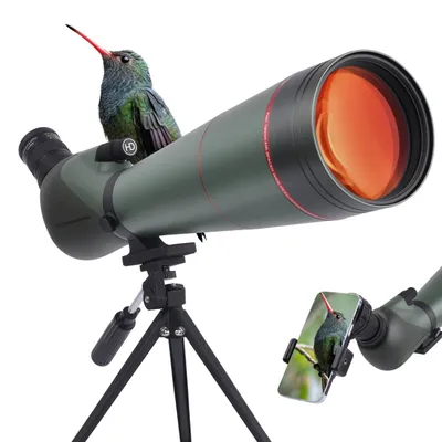 Produktbild von 25-75x100 mm Spektiv,mit Stativ Telefon Adapter und Tragetasche - BAK4- und FMC -Objektiv HD Zoom Spektiv Smartphone für Zielschießen, Jagd, Vogelbeobachtung, Wildtierlandschaft – 100G