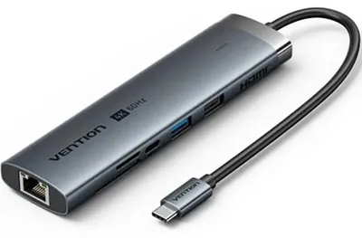 Produktbild von Vention USB-C 8-in-1-Dockingstation 4K 60 Hz 100 W