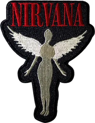 Produktbild von Nirvana - Ausschnitt - Aufnäher zum Aufbügeln "In Utero" RO13628 (Einheitsgröße) (Schwarz/Weiß/Rot)