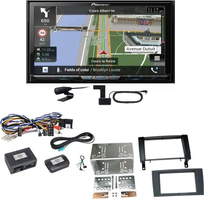 Produktbild von Pioneer AVIC-Z830DAB Navigation Bluetooth USB Einbauset für Mercedes SLK R171