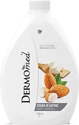 Produktbild von Shea Mandel Hautpflege Flüssigseife, 1000ml - Sanfte Reinigung für zarte Haut - Dermomed