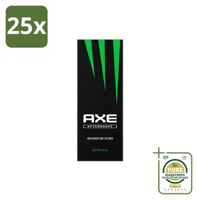 Productafbeelding van 25 x Axe Aftershave Africa - 100 ml - Voorraadverpakking - 25 stuks