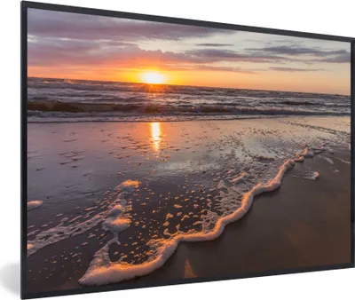 Produktbild von MuchoWow® MuchoWow® Gerahmtes Poster Meer - Niederlande - Farben 30x20 cm - Poster mit zchwarzem Bilderrahmen - Kunstdruck - Bild-Poster