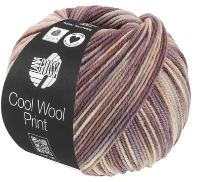 Produktbild von Lana Grossa - Cool Wool Print 0845 grège beige mauve taupe graubraun
