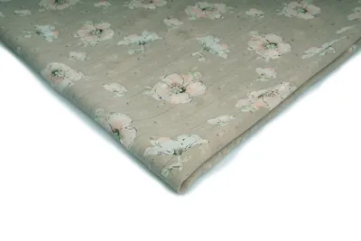Obrázok produktu pre Šifon s potlačou, vzor 8, svetlo olivová 50 x 150 cm