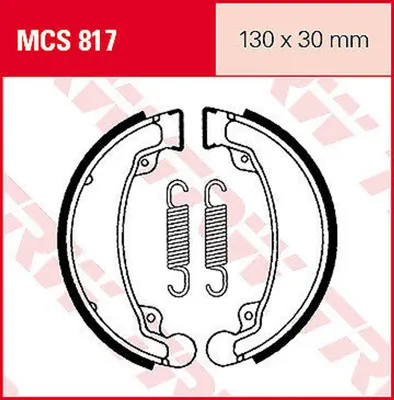 Produktbild von S.Bremsbacken HONDA MCS817