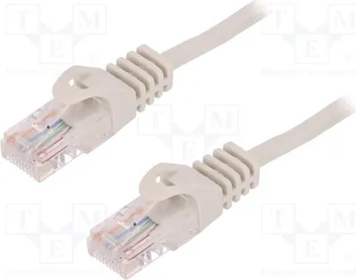 Produktbild von 1x 2 CP1042U RJ45-Kabel  5e  PVC 1,5m  grau
