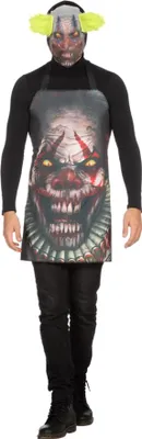 Produktbild von Schürze Scary Clown mit Maske