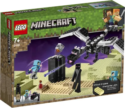 Zdjęcie produktu dla LEGO Minecraft The End Battle Collectible Toy, Zestaw do budowania, 7 lat(a), 222 szt., 367 g