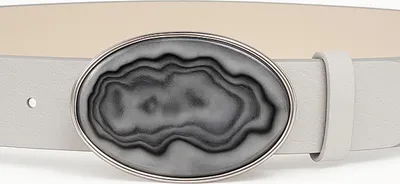 Produktbild von Ledergürtel Perlmutt aus italienischem Leder, perlmutteffekt von collezione alessandro