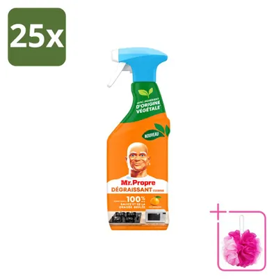 Produktbild von 25 x Mr. Proper Küchenentfetter Spray - Mandarine - 500 ml - Sparpackung - 25 Stücke