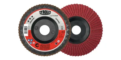Obrázok produktu pre TYROLIT lamelový kotúč CERABOND Ø 125 mm zrnitosť 40 ploché keramické zrno INOX