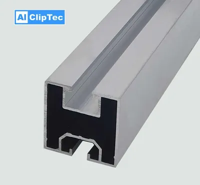 Produktbild von Alu Solarprofil 40x40 BV Nut8 Nut10 Solarschiene Montageprofil PV-Anlage | 2000 mm