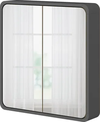 Obrázek produktu pro Koupelnová zrcadlová skříňka Vicco Arla Antracit/dub 60 x 60 cm, Model 50157