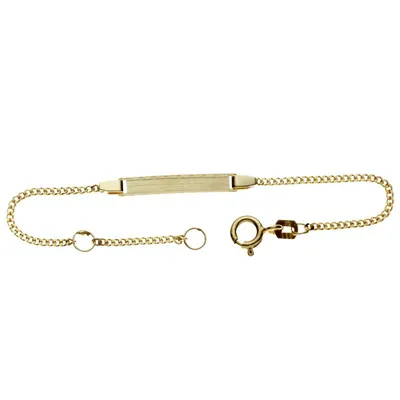 Produktbild von Miamar TG08 Kinder Gravur Armband 14 Karat (585) Gelbgold 11,5 cm